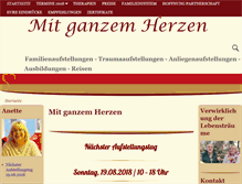 Tablet Screenshot of mitganzemherzen.de